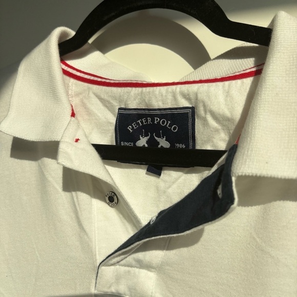 Men's White Polo Shirt - Picture 3 of 9
